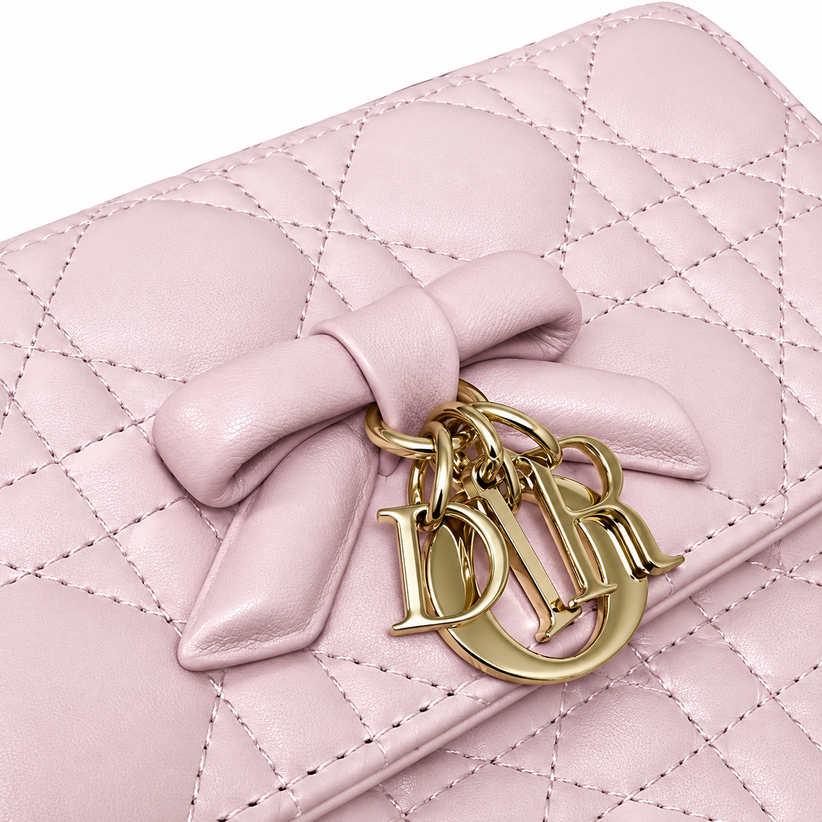 Dior Cannage Quilted Flat Crossbody Bag 21cm
