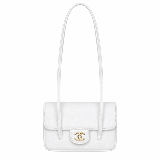 Chanel Classic Quilted Mini Flap Bag | CC Turn-Lock Chain Strap — 17cm