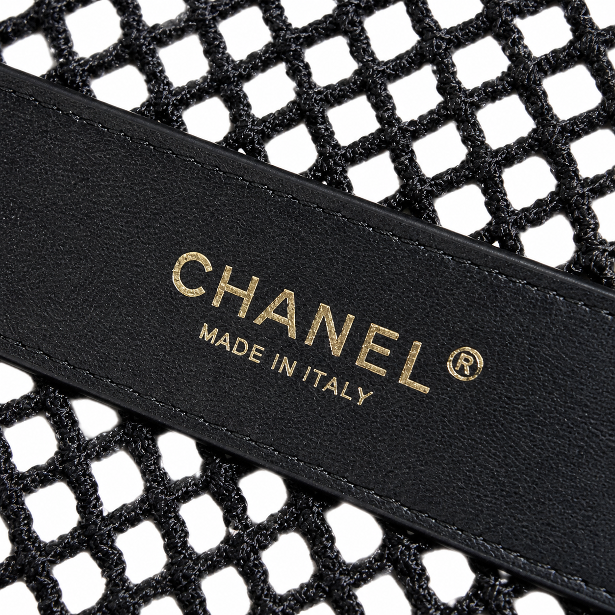 Chanel Black Chunky Crochet Classic Double Flap | Large Gold CC — 21cm