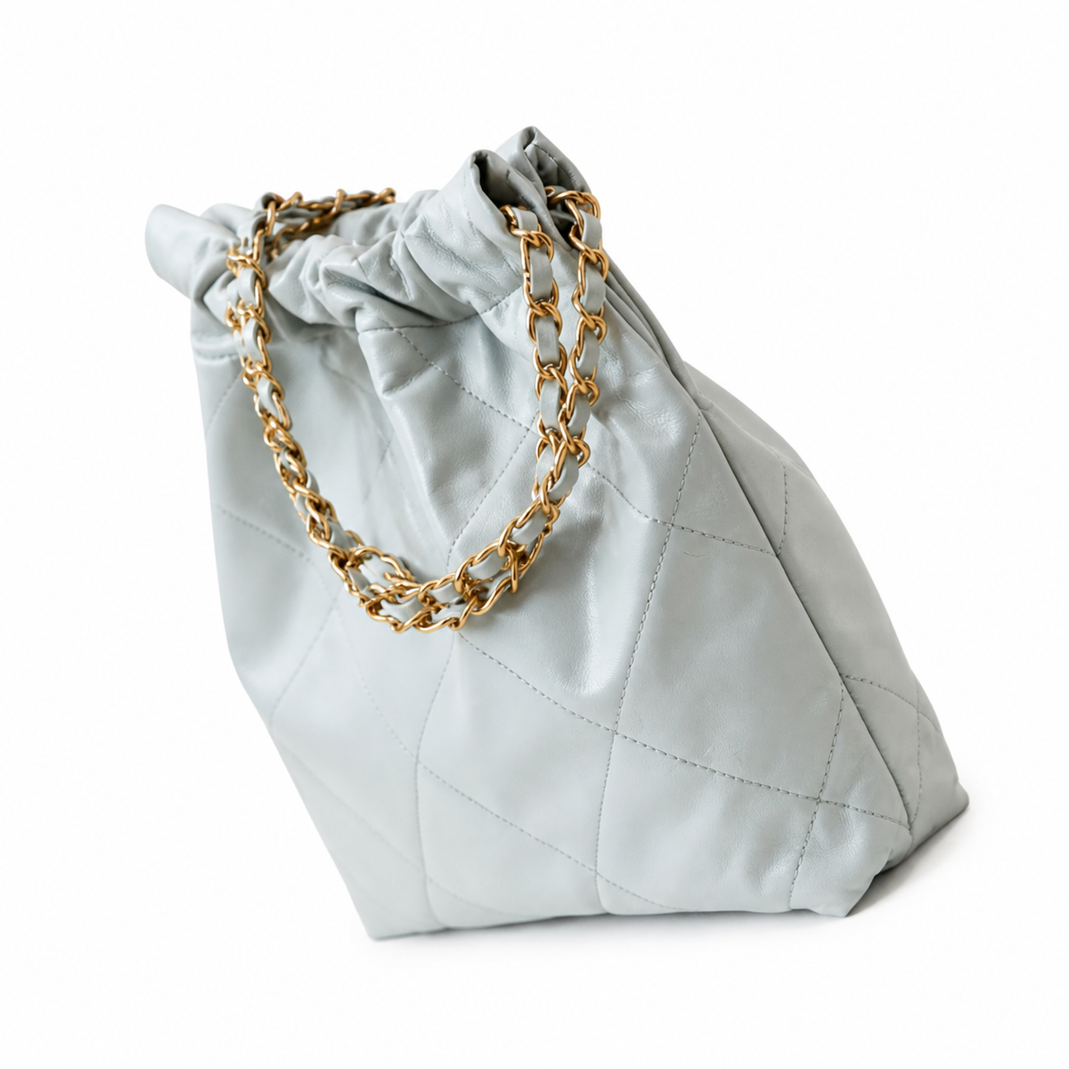Chanel Classic Quilted Tote Bag | CC Hardware Leather Chain Strap — 35x37cm