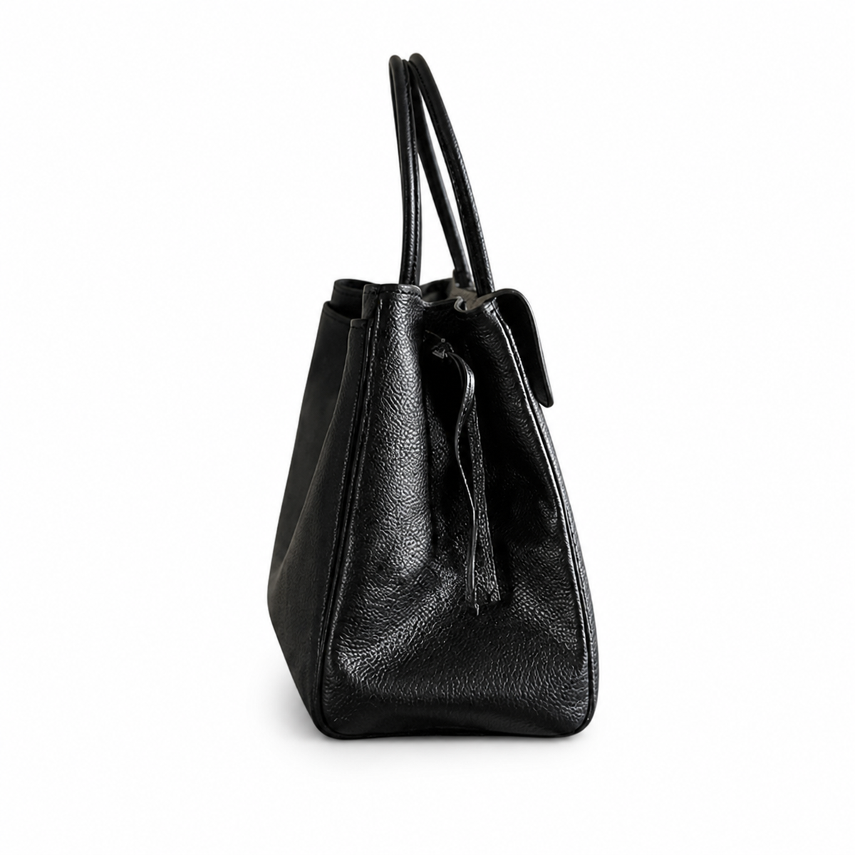 Chanel Large Tote Bag Black Pebbled Caviar Leather | Gold CC Turn-Lock — 43cm