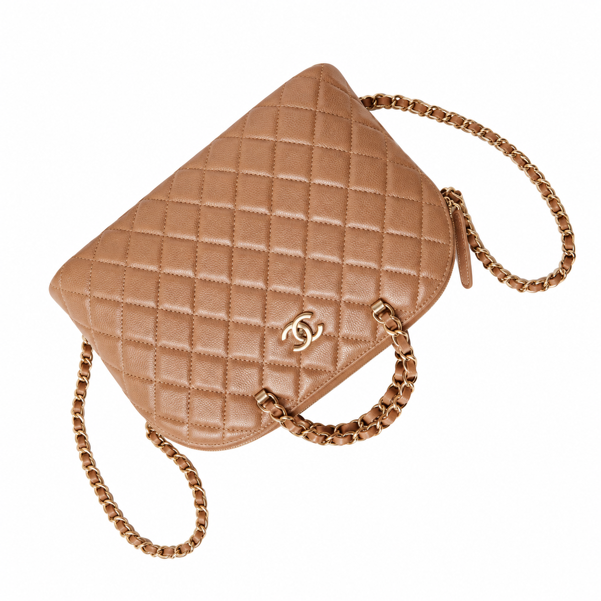 Chanel Quilted Lambskin Vertical Shoulder Bag 20.5×28.5×7cm