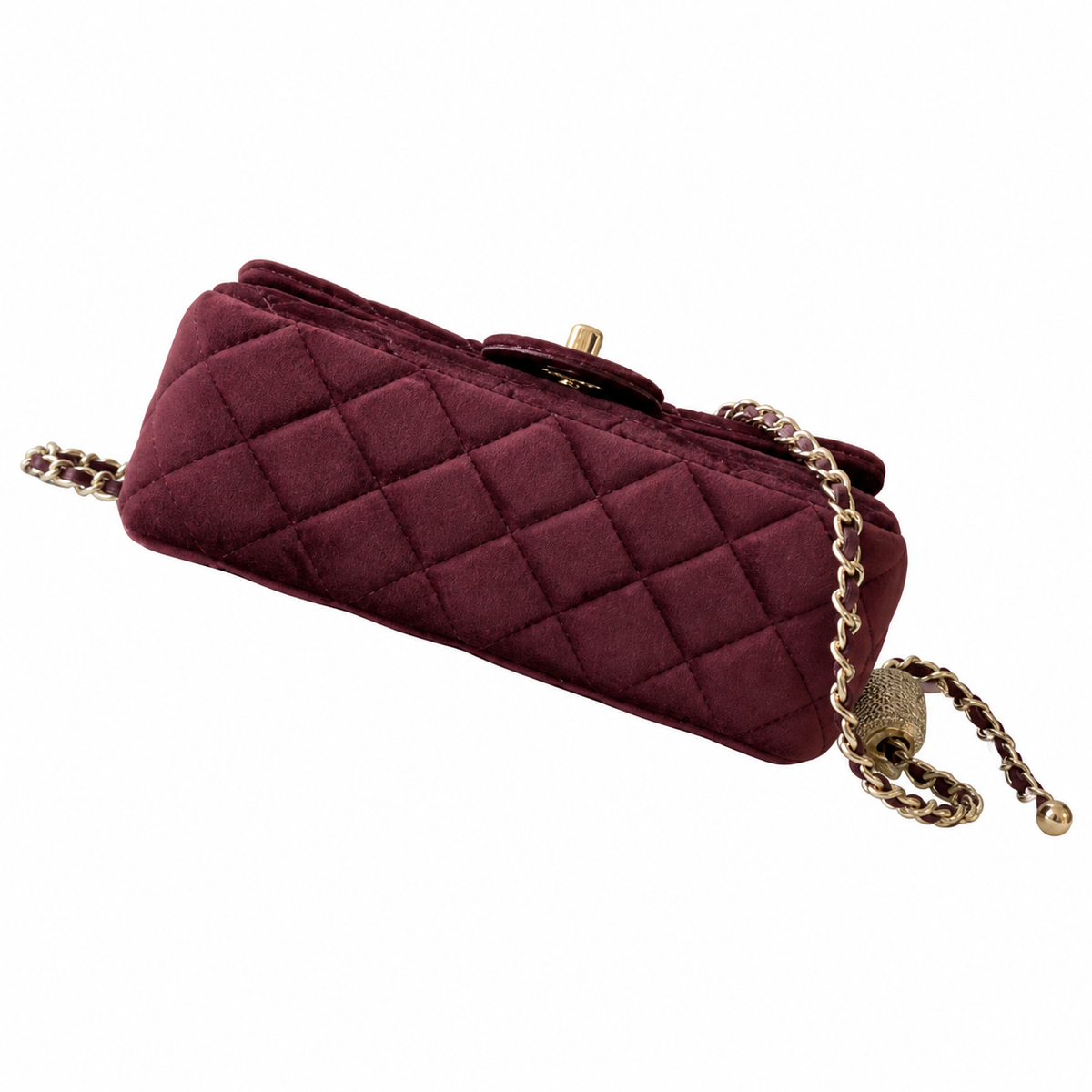 Chanel Classic Quilted Flap Bag | CC Turn-Lock Leather Chain Strap — 13x20cm