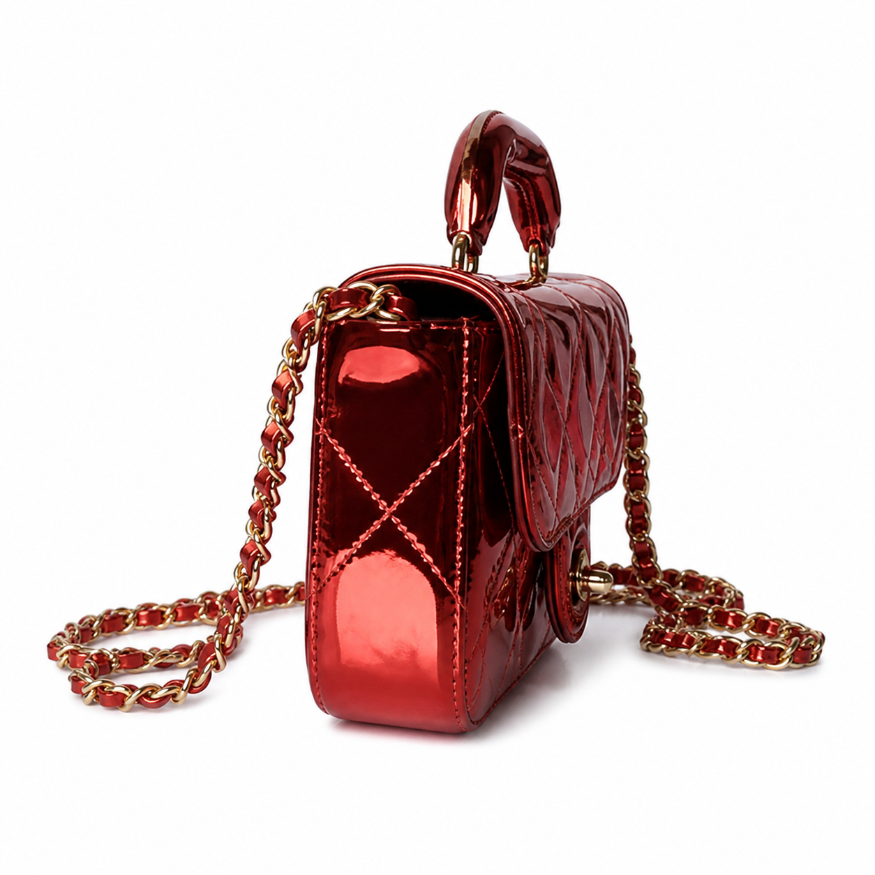 Chanel Classic Quilted Wallet on Chain WOC | CC Turn-Lock Chain Strap — 18cm