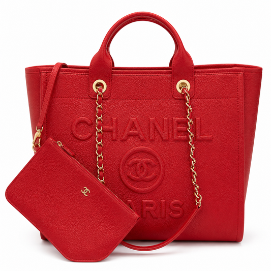 Chanel Classic Quilted Flap Bag | CC Turn-Lock Leather Chain Strap — 30x50cm
