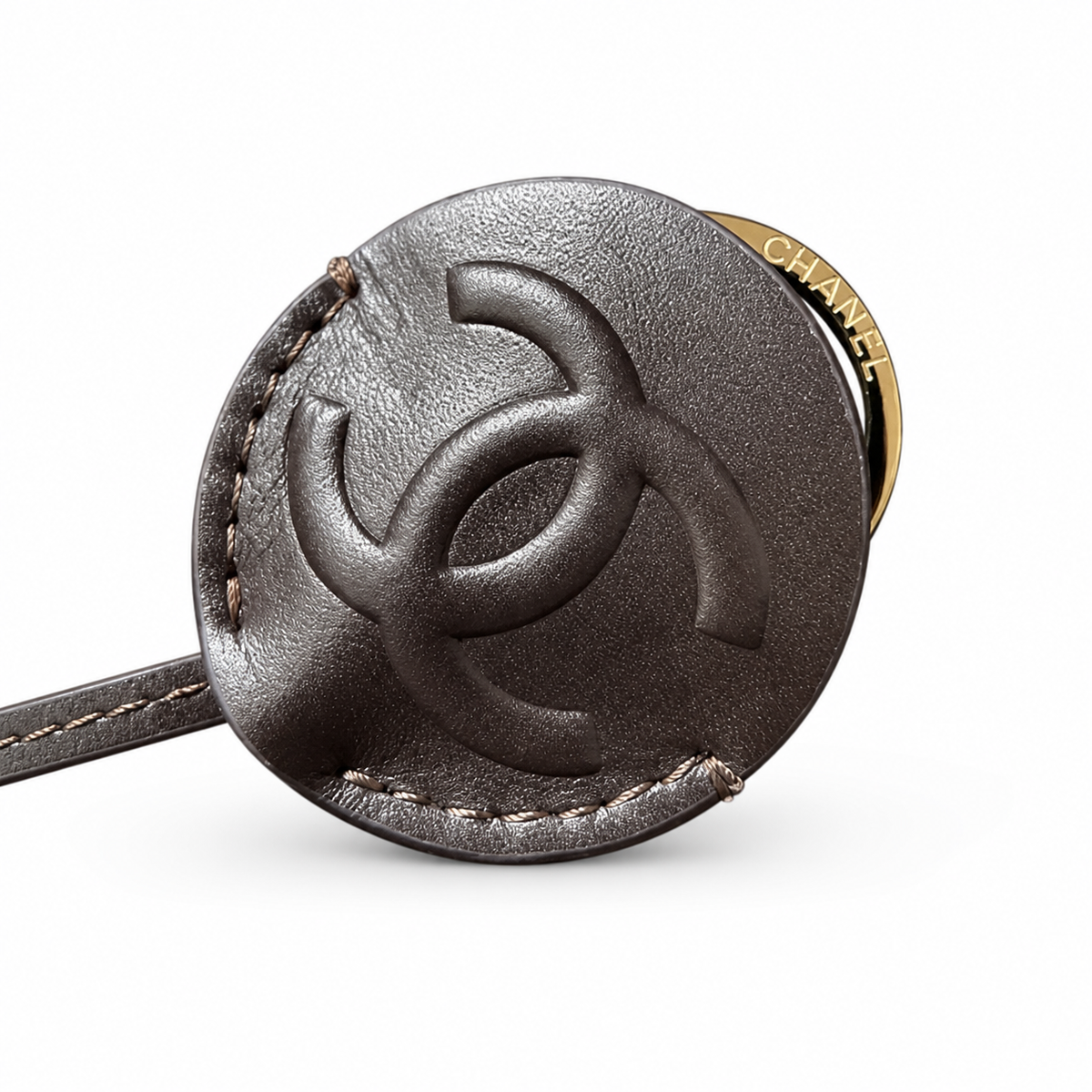 Chanel Bowling Bag Espresso Brown Diamond-Quilted Suede | CC Charm Zip Pull & Loop Handles — 29cm