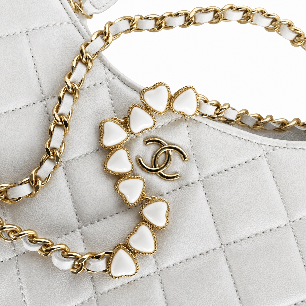Chanel Classic Quilted Mini Flap Bag | CC Turn-Lock Gold Hardware — 20cm Horizontal