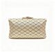 Champagne Beaded Box Clutch 24cm
