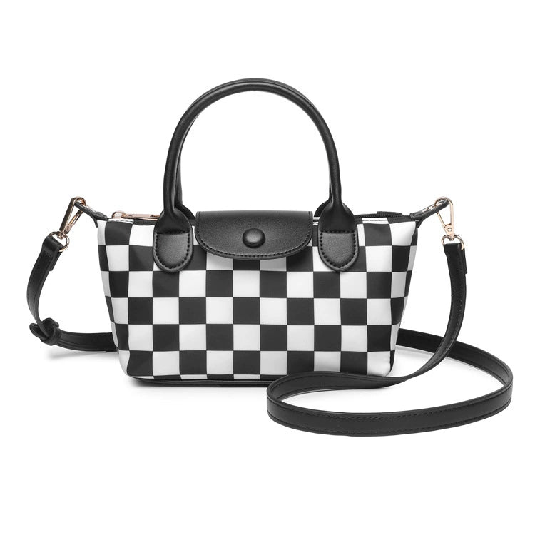Checkerboard Mini Tote Bag 24cm