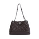 Quilted Leather Chain Shoulder Tote