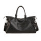 Black Woven Embroidered Weekender Bag