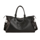 Black Woven Embroidered Weekender Bag