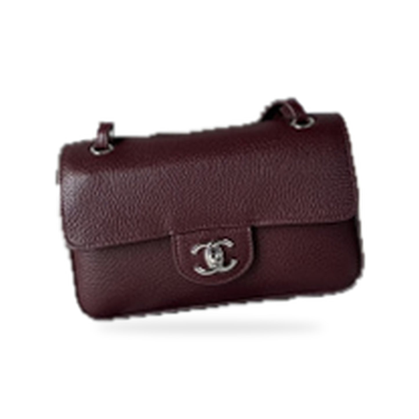 Chanel Classic Quilted Flap Bag | CC Turn-Lock Leather Chain Strap — 13cm