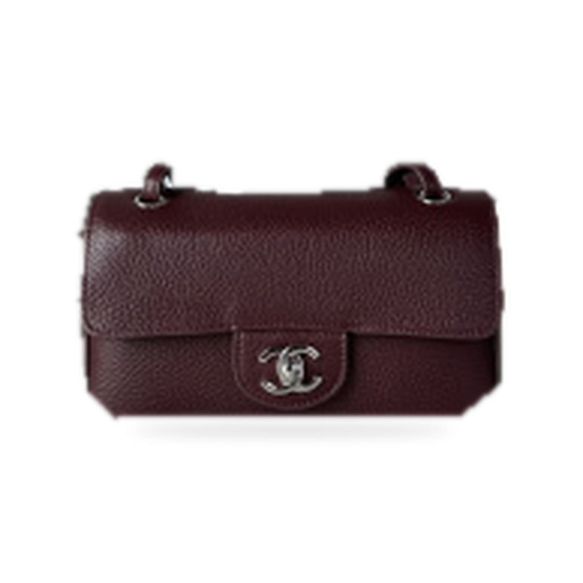 Chanel Classic Quilted Flap Bag | CC Turn-Lock Leather Chain Strap — 13cm